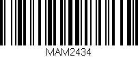 Código de barras (EAN, GTIN, SKU, ISBN): 'MAM2434'