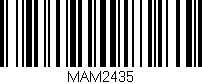 Código de barras (EAN, GTIN, SKU, ISBN): 'MAM2435'