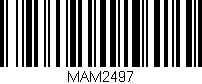 Código de barras (EAN, GTIN, SKU, ISBN): 'MAM2497'