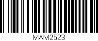 Código de barras (EAN, GTIN, SKU, ISBN): 'MAM2523'