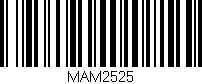 Código de barras (EAN, GTIN, SKU, ISBN): 'MAM2525'