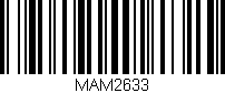 Código de barras (EAN, GTIN, SKU, ISBN): 'MAM2633'