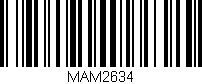 Código de barras (EAN, GTIN, SKU, ISBN): 'MAM2634'