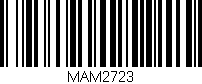 Código de barras (EAN, GTIN, SKU, ISBN): 'MAM2723'