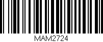 Código de barras (EAN, GTIN, SKU, ISBN): 'MAM2724'