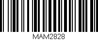 Código de barras (EAN, GTIN, SKU, ISBN): 'MAM2828'