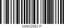 Código de barras (EAN, GTIN, SKU, ISBN): 'MAM2892-P'