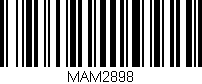 Código de barras (EAN, GTIN, SKU, ISBN): 'MAM2898'