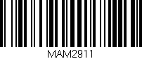 Código de barras (EAN, GTIN, SKU, ISBN): 'MAM2911'
