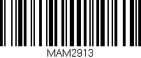 Código de barras (EAN, GTIN, SKU, ISBN): 'MAM2913'
