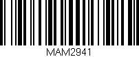 Código de barras (EAN, GTIN, SKU, ISBN): 'MAM2941'