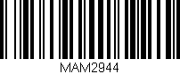 Código de barras (EAN, GTIN, SKU, ISBN): 'MAM2944'