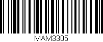 Código de barras (EAN, GTIN, SKU, ISBN): 'MAM3305'
