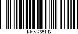 Código de barras (EAN, GTIN, SKU, ISBN): 'MAM4651-B'
