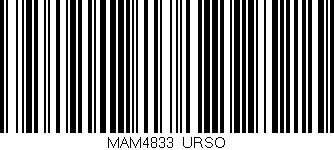 Código de barras (EAN, GTIN, SKU, ISBN): 'MAM4833/URSO'
