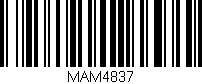 Código de barras (EAN, GTIN, SKU, ISBN): 'MAM4837'
