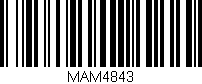 Código de barras (EAN, GTIN, SKU, ISBN): 'MAM4843'