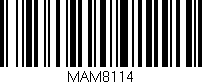 Código de barras (EAN, GTIN, SKU, ISBN): 'MAM8114'