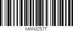 Código de barras (EAN, GTIN, SKU, ISBN): 'MAN3257T'