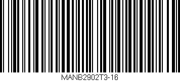 Código de barras (EAN, GTIN, SKU, ISBN): 'MANB2902T3-16'