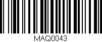 Código de barras (EAN, GTIN, SKU, ISBN): 'MAQ0043'