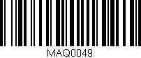 Código de barras (EAN, GTIN, SKU, ISBN): 'MAQ0049'