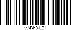 Código de barras (EAN, GTIN, SKU, ISBN): 'MARNXLB1'
