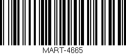 Código de barras (EAN, GTIN, SKU, ISBN): 'MART-4665'