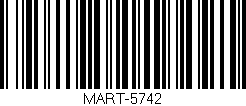 Código de barras (EAN, GTIN, SKU, ISBN): 'MART-5742'
