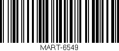 Código de barras (EAN, GTIN, SKU, ISBN): 'MART-6549'