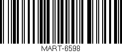 Código de barras (EAN, GTIN, SKU, ISBN): 'MART-6598'