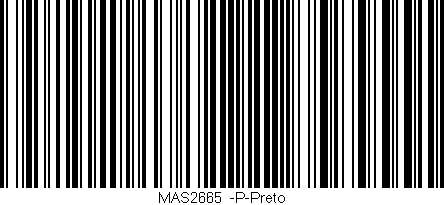 Código de barras (EAN, GTIN, SKU, ISBN): 'MAS2665_-P-Preto'