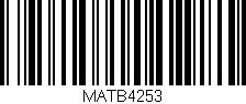Código de barras (EAN, GTIN, SKU, ISBN): 'MATB4253'