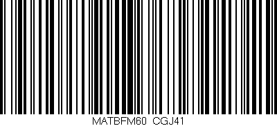 Código de barras (EAN, GTIN, SKU, ISBN): 'MATBFM60/CGJ41'