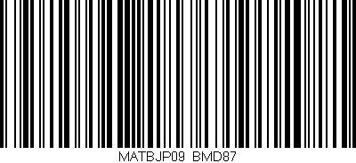 Código de barras (EAN, GTIN, SKU, ISBN): 'MATBJP09/BMD87'