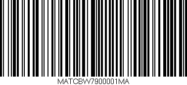 Código de barras (EAN, GTIN, SKU, ISBN): 'MATCBW7900001MA'