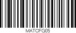 Código de barras (EAN, GTIN, SKU, ISBN): 'MATCFG05'