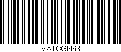 Código de barras (EAN, GTIN, SKU, ISBN): 'MATCGN63'