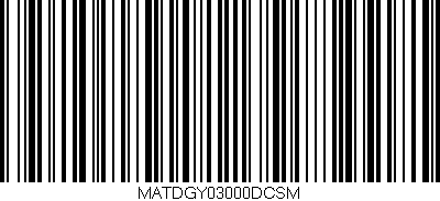 Código de barras (EAN, GTIN, SKU, ISBN): 'MATDGY03000DCSM'