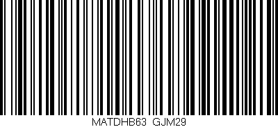 Código de barras (EAN, GTIN, SKU, ISBN): 'MATDHB63/GJM29'