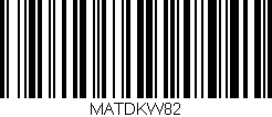 Código de barras (EAN, GTIN, SKU, ISBN): 'MATDKW82'