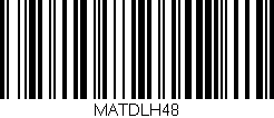 Código de barras (EAN, GTIN, SKU, ISBN): 'MATDLH48'