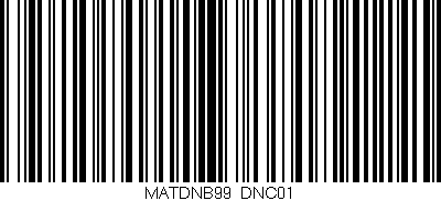 Código de barras (EAN, GTIN, SKU, ISBN): 'MATDNB99/DNC01'
