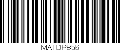 Código de barras (EAN, GTIN, SKU, ISBN): 'MATDPB56'
