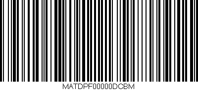 Código de barras (EAN, GTIN, SKU, ISBN): 'MATDPF00000DCBM'