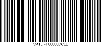 Código de barras (EAN, GTIN, SKU, ISBN): 'MATDPF00000DCLL'