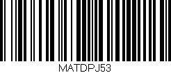 Código de barras (EAN, GTIN, SKU, ISBN): 'MATDPJ53'