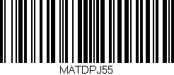 Código de barras (EAN, GTIN, SKU, ISBN): 'MATDPJ55'