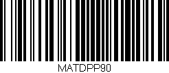 Código de barras (EAN, GTIN, SKU, ISBN): 'MATDPP90'