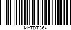 Código de barras (EAN, GTIN, SKU, ISBN): 'MATDTG64'
